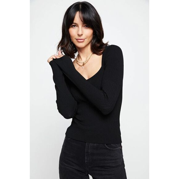 Bailey 44 Gro Sweater Top In Black Size XS Flaw - Picture 2 of 10